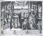 unknow artist Charles i and Henrietta Maria and their children painting